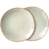 Image de Assiette 70's Mist - Set de 2 HKliving Gris nuage S