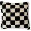Image de Coussin damier HKliving Noir/Blanc 50x50
