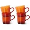 Image de Tasses à café 70's - Set de 4 HKliving Ambre taille unique