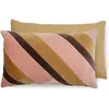 Image de Coussin rayé en velours HKliving Rose 30x50