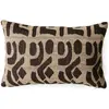 Image de Coussin en laine et soie HKliving Marron 40x25