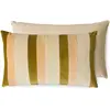 Image de Coussin rayé en velours HKliving Crème 60x35