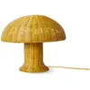 Image de Lampe à poser en osier HKliving Jaune moutarde taille unique