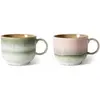 Image de Tasses en grès - Set de 2 HKliving Rose taille unique