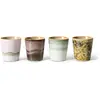 Image de Tasses à café en grès - Set de 4 HKliving Rose taille unique