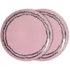 Image de Assiettes à dîner en céramique Bubble - Set de 2 HKliving Rose taille unique
