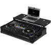 Image de UDG U91077BL Ultimate Flight Case Black Plus pour Pioneer DJ DDJ-REV7 (avec roulettes et plateau ordinateur portable)