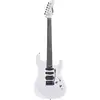 Image de Litejam RGB24 Smart Learning Electric Guitar White avec 144 LED RGB sur la touche et housse