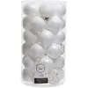 Image de Boules de Noël Decoris Blanc (37 Pièces)