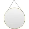Image de Home @ Styling Collection Miroir Doré Rond Suspendu avec Chaînette - diamètre 29cm