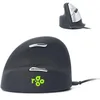 Image de R-Go HE Souris Ergonomique Filaire, Pour gaucher, Avec Le Logiciel Anti-RSI, Prévention tendinite, Souris Verticale, Clic Silencieux, Pour Windows/MacOS/Linux, 2400 DPI réglable et 5 boutons(RGOHELE)