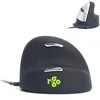 Image de R-Go HE Mouse - Souris Ergonomique - Modèle Vertical - Filaire USB - Pour Droitier - Prévention Syndrome de la Souris et Epicondylite - Grand (Longueur de la main au-dessus 185mm) - Noir