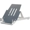 Image de R-Go Support Ordinateur Portable, Aluminium Laptop Stand Réglable Bureau, Support pc Portable Pliable, pour MacBook Pro/Air, Dell, HP, Samsung, Lenovo (10/17-22 Pouces), Ergonomique, Argenté