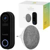 Image de Hombli Smart Funk Sonnette de Porte avec Chime 2 avec Interphone | Caméra à Angle de 140° avec Vidéo HD 1080p | Détection de Mouvement & Vision Nocturne | WiFi 2,4GHz, Stockage Cloud | Protection IP65