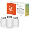 Image de Hombli Smart Radiator Thermostat Expansion Pack 2 + 1, Programmable, Économie D'Énergie, Contrôle Intelligent De La Température - Blanc