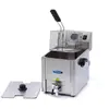 Image de Friteuse 8 L 1 Panier avec robinet Friteuse - 1,5 KG Frites - Professionnelle - Inox - Friteuse 8 litres