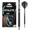 Image de GOAT - Athlete Black Brass Fléchettes Pointes d'acier 13 G, Comprend 3 Barrels, 3 Flights et 3 Shafts