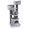 Image de Petrebels Arbre à Chat Victoria 125 Gris, avec 2 Sofas Luxueux