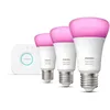 Image de Philips Hue White and Color Ambiance Kit de démarrage 3 ampoules E27 75W Bluetooth fonctionne avec Alexa Google et Homekit