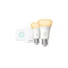 Image de Philips Hue - Kit démarrage ampoule LED connectée White - 105W - Lot 2 E27 - Télécommande Hue
