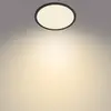 Image de Plafonnier LED Philips SuperSlim, IP44, Ø 24,5 cm, noir