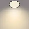Image de Plafonnier LED Philips SuperSlim, IP44, Ø 29,5 cm, noir