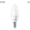 Image de Philips bougie LED E14 2,8W 250lm 2 700K mate x3