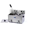 Image de Friteuse 2x 8 L 2 Paniers avec robinet Friteuse - Double poêle - Professionnelle - Inox - 16 litres - Avec robinet de vidange