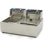 Image de Maxima Friteuse - 2 x 6 L - 2 paniers - jusqu'à 2,4 kg de frites