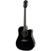 Image de Fazley FE118CBK guitare électro-acoustique folk noire
