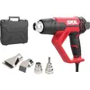 Image de SKIL BLACK Pistolet à Air Chaud 2000W - Idéal pour Bricoleurs - Température Réglable et Flux d’Air Puissant - Kit Complet avec Maletín