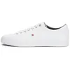 Image de Tommy Hilfiger Essential Leather Sneaker, Sneakers Basses Homme, Blanc (White 100) - Taille 44 EU