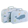 Image de ALLC B.V. Lot de 2 valisettes : océan Valise, Jeunesse Unisexe, Multicolore (Multicolore), Taille Unique