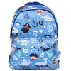 Image de A LITTLE LOVELY COMPANY Sac à dos 23,5 x 30 x 10 cm, jaune, pour enfants, en polyester, 7 litres, avec sangle de poitrine, pour crèche et école, bleu, S