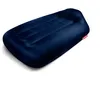 Image de Fatboy Lamzac L Matelas Gonflable - Lit Gonflable - Pas de Pompe Nécessaire - Canapé Gonflable Indoor & Outdoor - Sofa Résistant à l'eau & aux Salissures - Polyester - 195 x 112 x 50 cm - Bleu Foncé