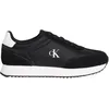 Image de Calvin Klein Baskets Femme Laceup en Cuir, Noir (Black/Bright White), 38