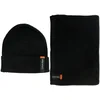 Image de Calvin Klein Soft Giftset Classic Cotton Rib Scarf + Beanie CK Black