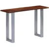 Image de vidaX Table Console Table de Salon Meuble de Salon Table d'Appoint Table d’Entrée Salle de Séjour Maison Intérieur Bois d'Acacia Massif