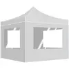 Image de vidaXL Tente de réception pliable avec parois Aluminium 3x3 m Blanc