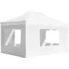 Image de vidaXL Tente de réception pliable avec parois Aluminium 4,5x3 m Blanc