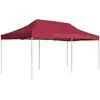 Image de vidaXL Tente de réception pliable Aluminium 6x3 m Bordeaux