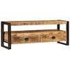 Image de vidaXL Meuble TV Support TV Armoire de Télévision Bois Massif de Manguier