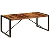 Image de vidaXL Table à Dîner Table de Salle à Manger Meuble de Cuisine Table de Repas Mobilier à Dîner Maion Intérieur Bois de Sesham Solide