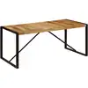 Image de vidaXL Table à manger 180x90x75 cm Bois de manguier massif