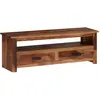 Image de vidaXL Meuble TV 118x30x40 cm Bois massif