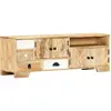 Image de vidaXL Meuble TV 120x30x40 cm Bois massif de manguier