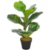 Image de vidaXL Plante Artificielle avec Pot Feuilles de Figuier Décor Floral Fleur Artificielle Décoration Salon Salle de Séjour Bureau Maison Intérieur 45 cm