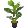 Image de vidaXL Plante artificielle avec pot Feuilles de figuier Vert 45 cm