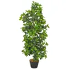 Image de vidaXL Plante Artificielle avec Pot Laurier Décor Floral Fleur Artificielle Décoration Salon Salle de Séjour Maison Bureau Intérieur 120 cm