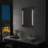 Image de vidaXL Miroir mural à LED pour salle de bains 60x80 cm
